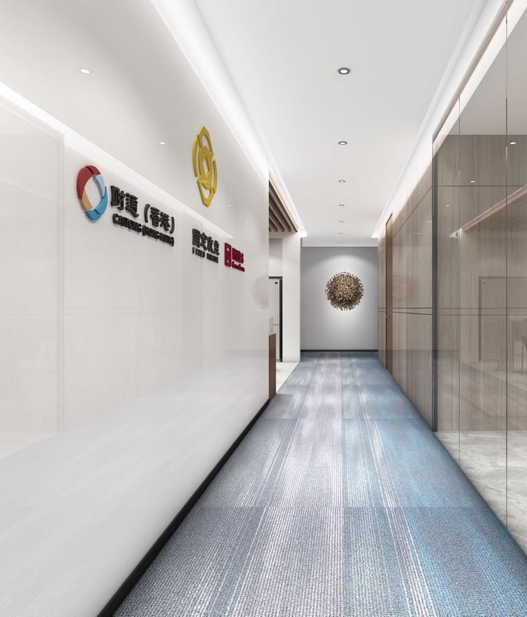 財(cái)通證券寫(xiě)字樓裝修-走廊-pc